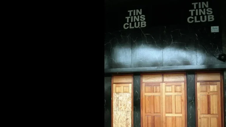 Entrance of Tin Tins Birmingham after police raid