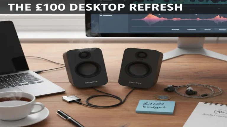 A desktop computer with decent speakers